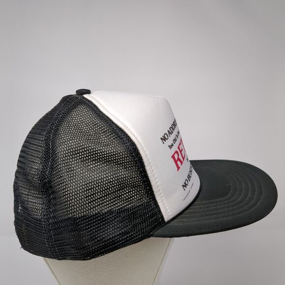 Retired Too Lazy To Work Snapback Trucker Hat Black One Size Mesh Back - Picture 4 of 8